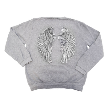 SUDADERA ALAS GRIS