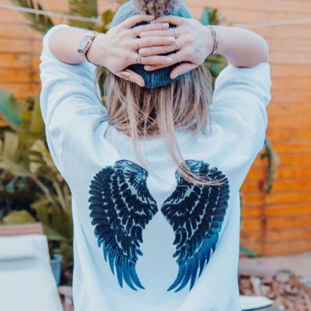 SUDADERA ALAS BLANCA