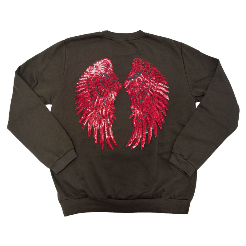 SUDADERA ALAS VERDE MILITAR